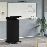 thumbnail of Podio con ruota Rovere nero 55 x 55 x 107 cm Vega Master in derivati \u200b\u200bdel legno Modello moderno
