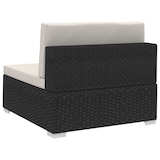 thumbnail of Ecksofas 2 Stk. mit Auflagen Poly Rattan Schwarz