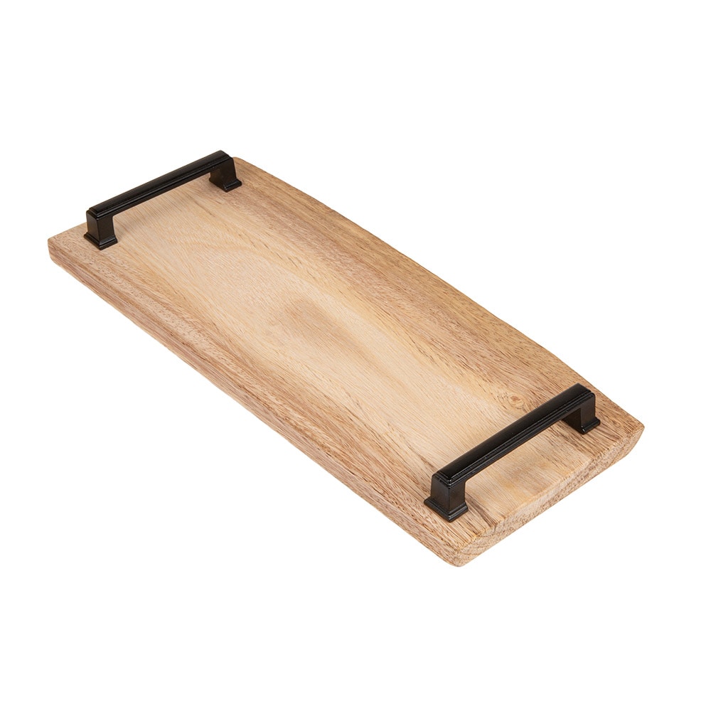 Garcia de Pou 12 unità - Tavola di Presentazione Rettangolare con Manici (35-45)X(20-24)X1,6 Cm Legno Naturale