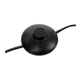 thumbnail of Lampadaire Pied en Bois et Abat-jour en métal Noir H 158 cm