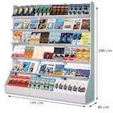 thumbnail of Presentoir Media Rack grande capacite 3 meubles 2 joues 18 etageres