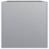 thumbnail of Helloshop26 - Fioriera/aiuola argentata per piante fiori terrazza giardino 62 x 30 x 29 cm acciaio zincato argento 02_0038074