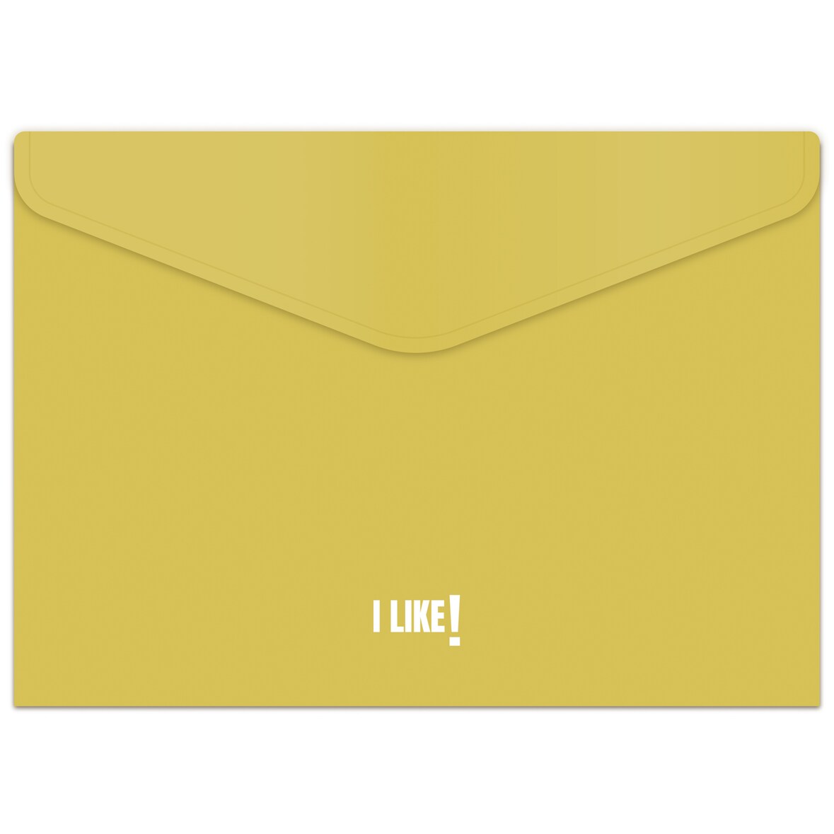 Envelope de polipropileno folio "LIKE3" amarelho