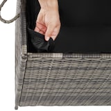 thumbnail of tectake Coffre de rangement avec cadre en aluminium et roues 297l, 117x54x64cm - gris - 404555