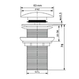 thumbnail of Piletta lavabo bidet automatica senza troppo pieno bronzata