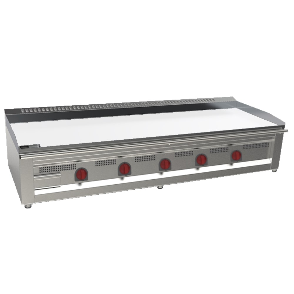 EURAST - Frytop-teppanyaki cd 15 mm elektrisch tafelmodel - 2000x720x390 mm - 27000 W 400/3V - 32207E5M