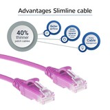 thumbnail of ACT DC9451 LSZH U/UTP CAT6 Datacenter Slimline Patchkabel Snagless | RJ45 connectoren | Roze | 1,5 meter