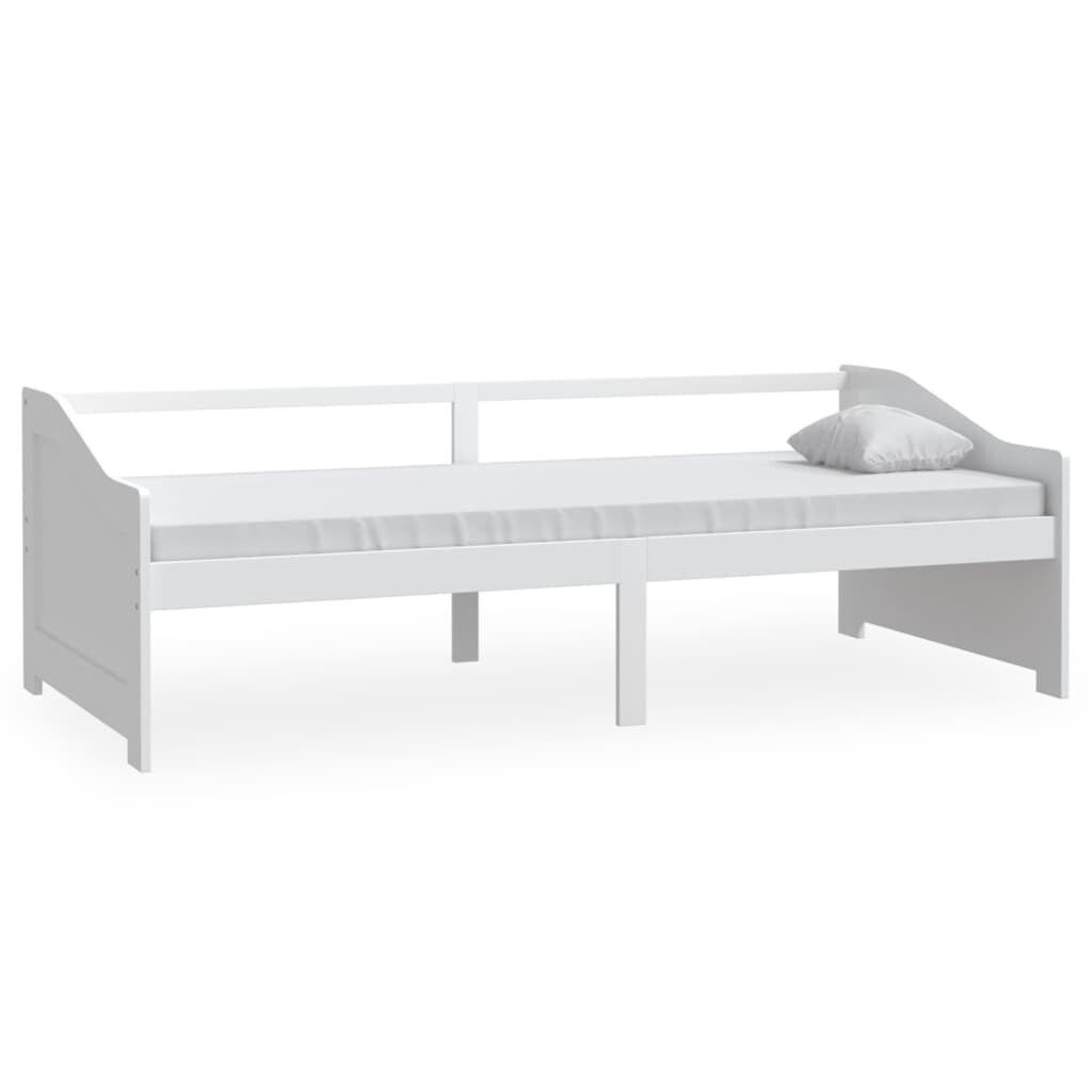 vidaXL Bedbank 3-zits massief grenenhout 90x200 cm wit