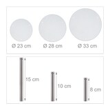 thumbnail of Relaxdays Tortenständer, stapelbar, 3 Größen, für kleine Kuchen, Desserts & Cupcakes, runde Kuchenständer, transparent