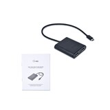thumbnail of I-Tec USB-C dual Display Port Video Adapter 2x DP 4K compatible wit Digital/Daten Digital/Display/Video Video/Analog DisplayPort Thunderbolt 3 USB