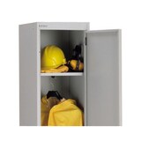 thumbnail of Bisley Garderobenschrank Office mit Schloss aus Stahlblech, 1 Fach mit Hutboden & Kleiderstange - Kleiderspind abschließbar, Spind Tiefe: 30,5 cm -