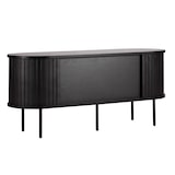 thumbnail of Mueble TV en melamina y acero 120 cm negro