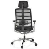 thumbnail of Bürostuhl / Chefsessel SPINIO ELITE L Rücken Netzstoff / Sitz Leder schwarz hjh OFFICE