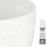 thumbnail of San Ignacio VESSIA - Witte aperitiefschalen met zwart planchet 800ML