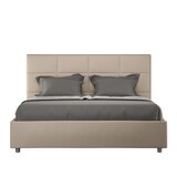 thumbnail of Letto senza rete imbottito 160x190 similpelle tortora Mika