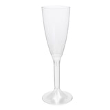 thumbnail of MONOUSO - Herbruikbaar Durable Champagneglazen/flutes 120ml PS transparante voet (10 stuks)