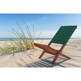 thumbnail of Klappstuhl Strandstuhl Anglerstuhl Gartenstuhl Stuhl zum Zusammenstecken grüner Bezug V-10-352