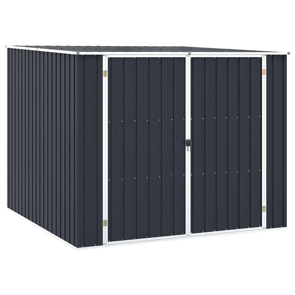 Abri de jardin Anthracite 195x198x159 cm Acier galvanisé Modèle Atlas Compact