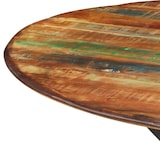 thumbnail of vidaXL Eettafel Ø110x78 cm van massief oud hout en staal