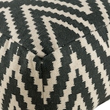 thumbnail of Kelim Sitzwürfel 50x50 H35cm Pouf Fußhocker Sitzhocker Bodenkissen Fußschemel : schwarz