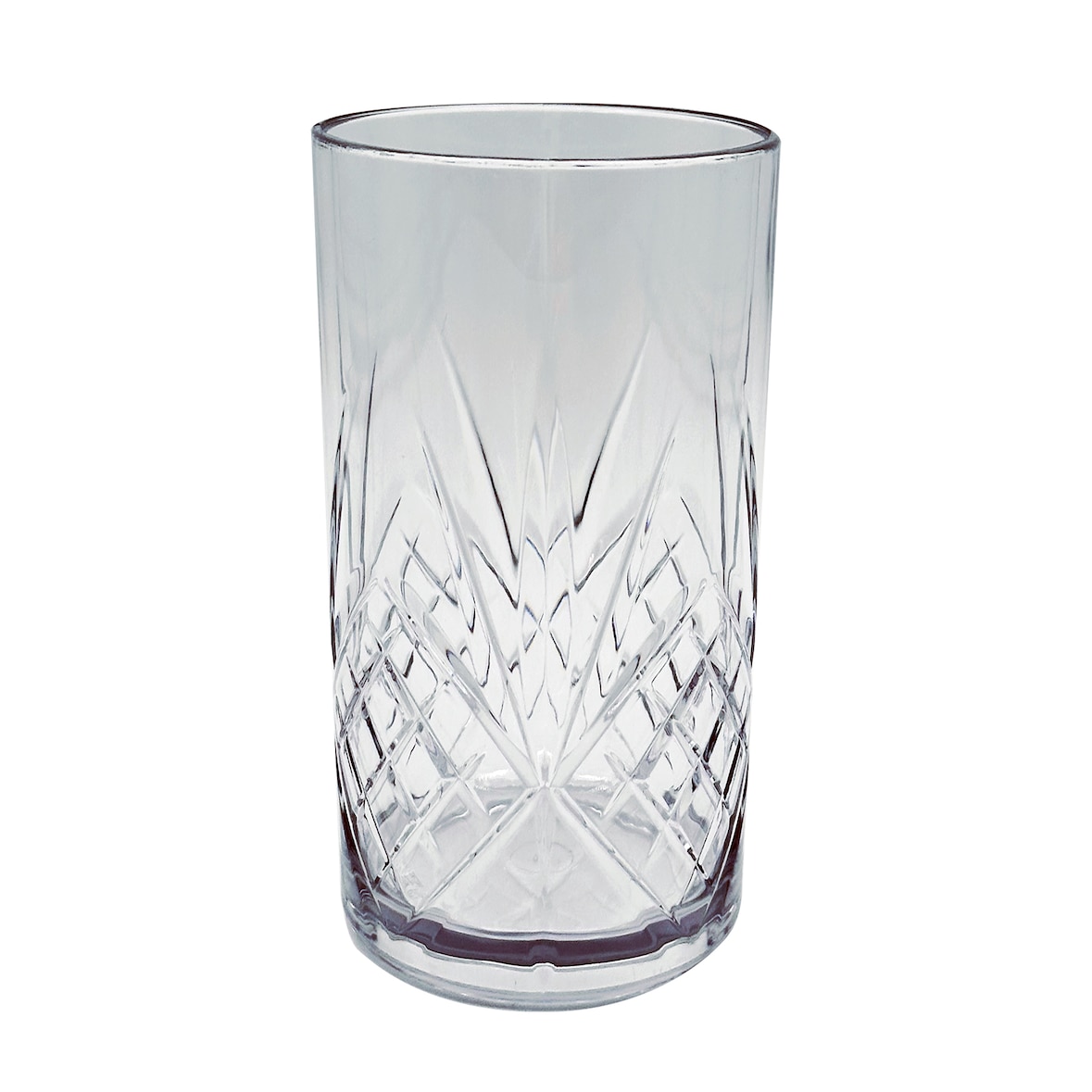 Goldplast Bicchiere Firenze HB long drink Trasparente 600cc in SAN - Set di 6 pezzi. Infrangibile, Lavabile in lavastoviglie, Riutilizzabile.