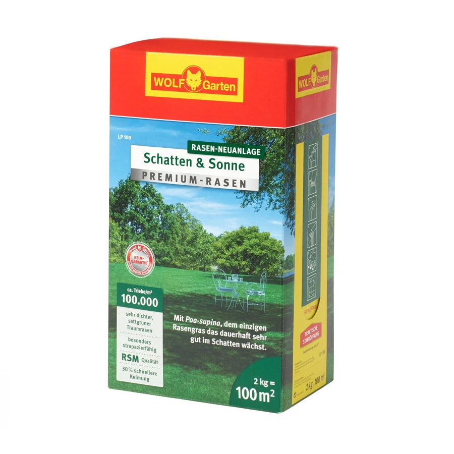 WOLF-Garten LP 100 ''SCHATTEN & SONNE'' PREMIUM-RASEN