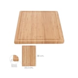 thumbnail of Tabla Cortar Cocina Fabricada En Madera De Bambu 100% Con Ranura 32x25,5 cm.Tabla Cortar,Carne Pescado,Verduras,Frutas,Alimentos
