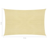 thumbnail of Toldo de vela beige HDPE 160 g/m² 5x8 m