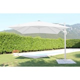 thumbnail of Ombrellone da Giardino con Led Pitagora 3x3 m in Alluminio Bianco Telo Bianco