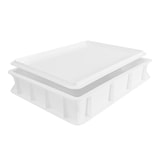 thumbnail of Pizza Lover Pizzaballenbox mit Deckel in weiß - Größe 30x40x7,5 cm Gärbox Teigballen Brotteig Hefeteig & Sauerteig Lebensmittel Box - Pizza Zubehör