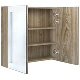 thumbnail of Helloshop26 - Armoire de salle de bain à miroir led 62 x 14 x 60 cm chêne 02_0006592