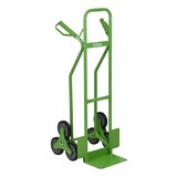 thumbnail of Treppenkarre pannensicher Stahl 120 kg 118 cm hoch mit Sicherheitsgriffen Treppensackkarre in grün