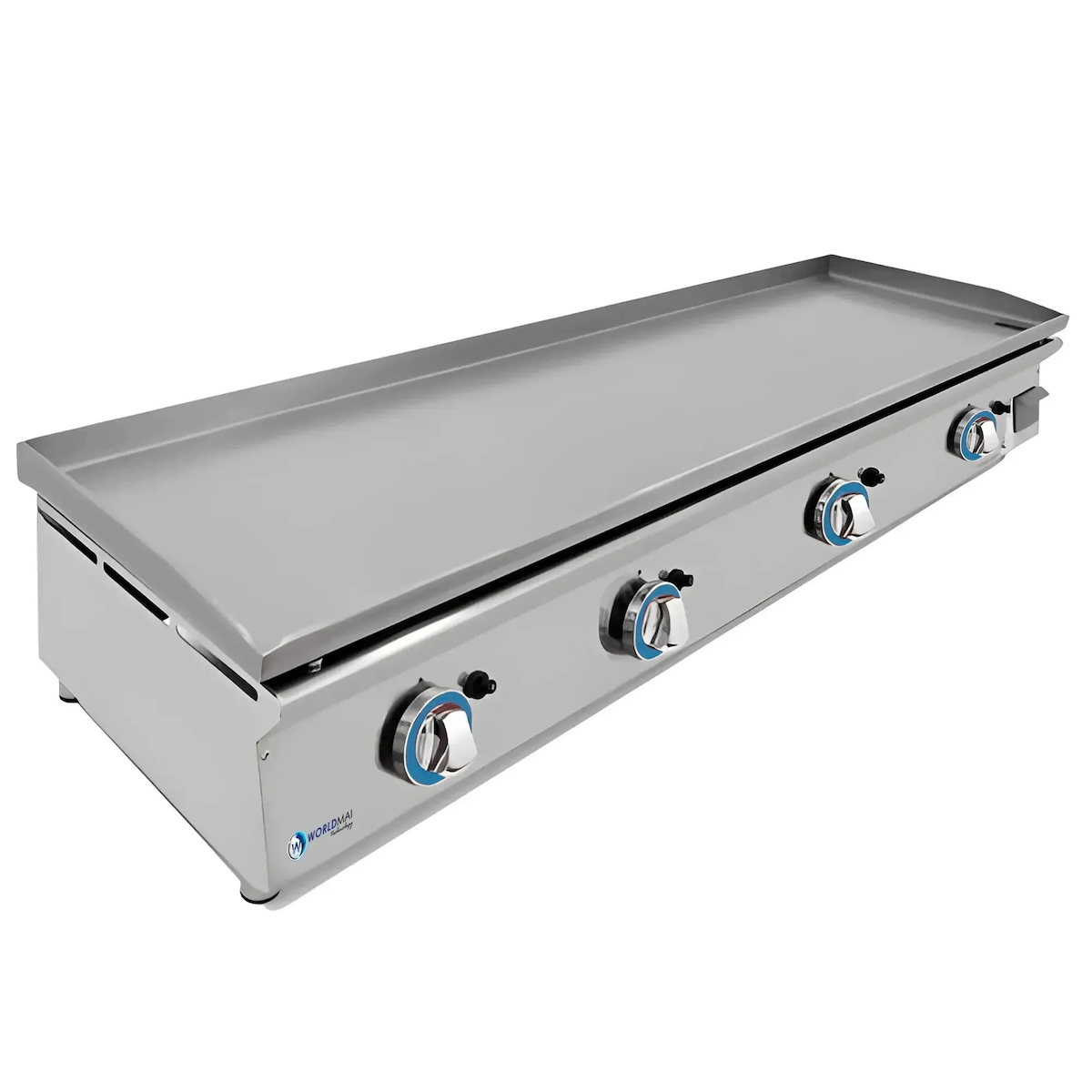 LUX WORLDMAI Gasgrillplatte 120 cm aus gewalztem Stahl für die Gastronomie. INOX Grillplatte für Küchen in Bars und Restaurants.