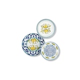 thumbnail of Excelsa 18-Teiliges Geschirrset Amalfi Porzellan Weiß, Blau Und Gelbe