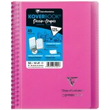 thumbnail of Clairefontaine 10x Koverbook, Zeichenblock/Skizzenblock mit Doppelspiralbindung, A5, 50 Bl blanko weiß 125g, Einband aus PP - Sortiert 361201C