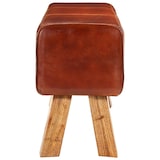 thumbnail of vidaXL Sitzbank Turnbock Braun 110 cm Echtleder und Massivholz Mango