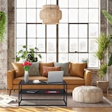 thumbnail of Relaxdays Couchtisch Glas, 2 Ablagen, Metall & Glasplatte, Sofatisch für Wohnzimmer, HxBxT: ca. 42 x 90 x 50 cm, schwarz