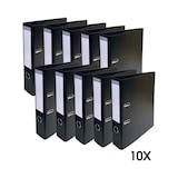 thumbnail of Exacompta 53741E 10x Ordner aus PVC mit 2 Ringen, Rücken 70mm, 32x29cm für DIN A4 MAXI - Schwarz