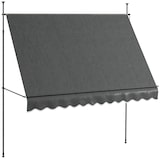 thumbnail of Toldo manual retráctil 300x120x210-300 cm toldo para balcón con manivela altura ajustable impermeable y anti-UV para jardín terraza ventanas
