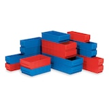 thumbnail of PROREGAL 12x Blaue Industriebox 500 B | HxBxT 8,1x18,3x50cm | 6 Liter | Sichtlagerkasten, Sortimentskasten, Sortimentsbox, Kleinteilebox