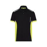 thumbnail of DASSY® Veracruz Poloshirt, Logix, Mesheinsätze, OEKO-TEX®, Veredelung schwarz/neongelb XS