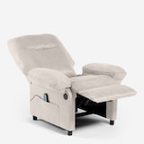 thumbnail of Poltrona relax reclinabile massaggiante USB con poggiapiedi Noemi - Grigio-SR6159USBGC