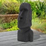 thumbnail of ECD Germany Moai Figur 78 cm Anthrazit Steinguss Kunstharz Wetterfest Osterinsel Statue Gartenfigur Skulptur