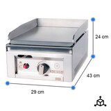thumbnail of Cleiton® Plancha Industrial de Acero Inoxidable a Gas 30 cm Sobremesa Grosor de la Placa 4 mm para un Rápido Calentamiento con Termopar CE