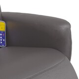 thumbnail of vidaXL Massagesessel mit Fußteil Grau Kunstleder