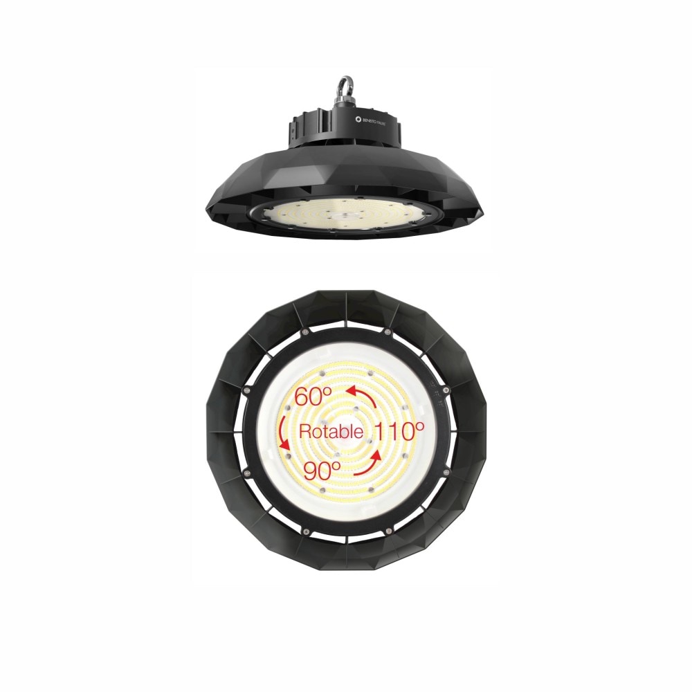 Lámpara LED industrial UFO LENS SWITCH 60W/80W/100W 100-260V