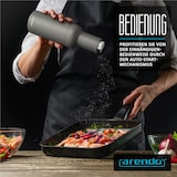 thumbnail of Arendo elektrische Salz- & Pfeffermühle, weiß/grau, Batterie, LED-Licht, Keramikmahlwerk, einstellbar