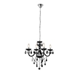 thumbnail of SalesFever Kronleuchter 120 cm | 4-flammig | Metall mit Acryl-Glas | B 52 x T 52 x H 120 cm | schwarz