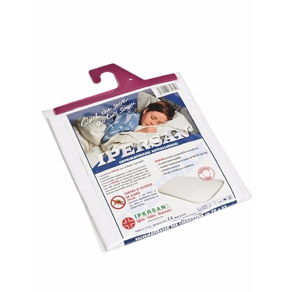 IPERSAN Coprimaterasso Sanitario   IPERSAN PLUS in 100% puro cotone + poliuretan,misura per Culla/Carrozzina, con Elastici, Bianco