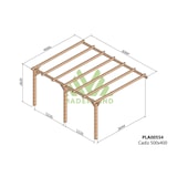 thumbnail of Pérgola de Madera Laminada Adosada  - CÁDIZ